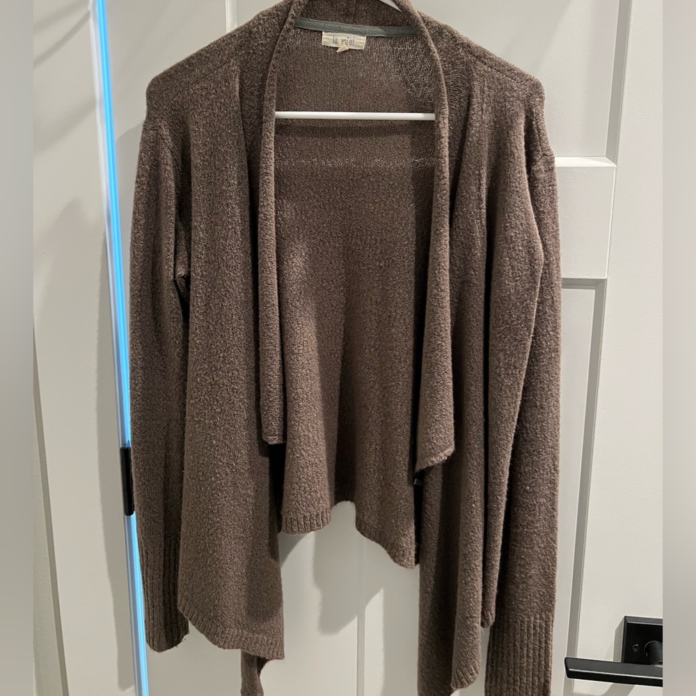 Maternity Open Cardigan - Light Brown